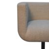 Boucle Swivel Chair - Cream - Image 6