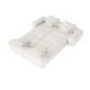 Modern Oversized Modular Sectional Sofa, Sparkling Chenille Fabric Soft Cushion Sofa With 8 Pillows, 8 Pieces Diy Combination Tufted Sofa, No Assembly Required - Beige - Image 21