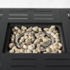 34" Propane Gas Fire Pit Table, 50000 Btu Rectangular Steel Fire Pit For Outside Patio Deck Garden Courtyard - Black - Image 7