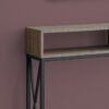 Accent Table, Console, Entryway, Narrow, Sofa, Living Room, Bedroom, Contemporary, Modern - Taupe - Image 8