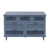 7 Drawer Cabinet, American Furniture, Suitable For Bedroom, Living Room, Study - Blue - Image 10