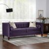 Jack - Modern Tuxedo Tufted Sofa - Purple - Image 13