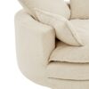 Accent Barrel Chair 360° Swivel Sofa Chair With Dual Layer Cushion And 3 Removable Pillows Corduroy - Beige - Image 16