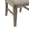 Dining Side Chair Set With Cushioned Back And Seat (Set of 2) - Weathered Gray / Natural - Image 6
