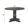 Leventis - Weathered Dining Table - Gray - Image 8
