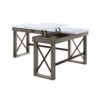 Talmar - Marble Top Weathered Writing Desk With Lift Top - Gray - Image 2