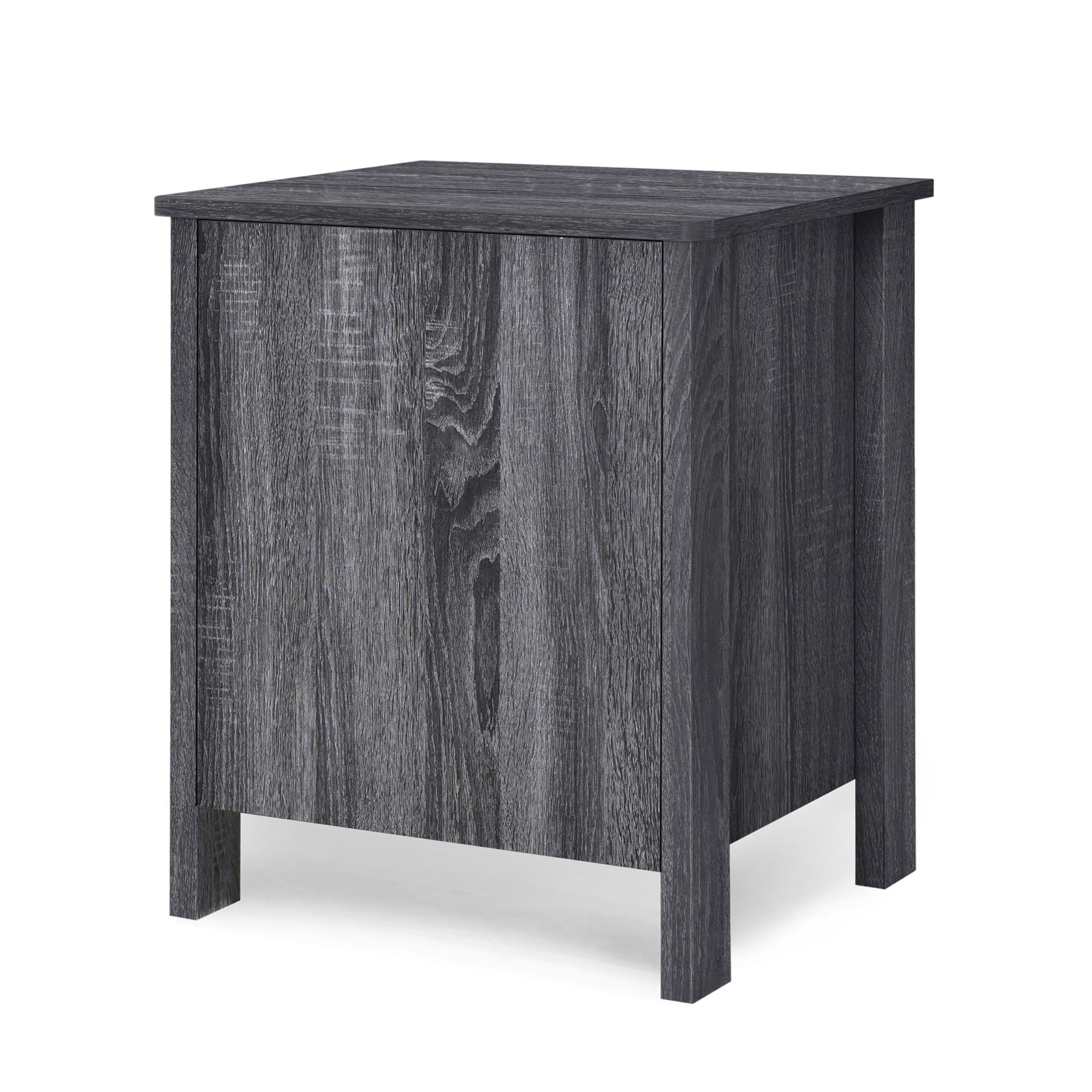 Titeca - Contemporary 2 Drawer Nightstand - Dark Gray - Image 8