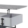 Wilkins - High Gloss Coffee Table With Lift Top - Gray / White - Image 5