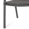 Outdoor Modern Aluminum Dining Chair With Rope Seat (Set of 2) - Gray / Dark Gray - Image 12
