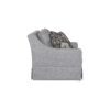 Loveseat With Skirt And Reversable Cushions And 2 Pillows - Light Gray - Image 4