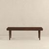 Mia - Mid-Century Modern Bench - Dark Brown - Image 5