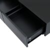 Movable Top Coffee Table, Modern Square Wood Coffee Table With High Gloss Finish, 4 Hidden Storage Drawers For Living Room - Black - Image 10