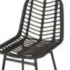 Sawtelle - Outdoor Wicker Barstools (Set of 2) With Faux Rattan And Iron Frame - Gray / Black - Image 10