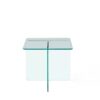 Modern Tempered Clear Glass Sidetable Small Tea Stand - Transparent Glass - Image 7
