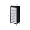 Myles - Jewelry Armoire - Black / Silver / Gold - Image 8
