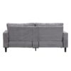 Modern Upholstered Resilience Three Seater Sofa, Comfy Wooden Frame - Light Gray - Image 8