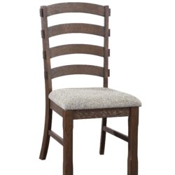 Pascaline - Rustic Side Chair (Set of 2) - Gray / Brown