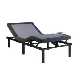Bt2000 - Twin Adjustable Bed Base With Full-Range Positions Adjustment - Blue / Gray