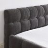 Modern Queen Size Platform Bed Frame With Thick Upholstered With Headboard - Dark Gray - Image 6