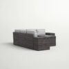 4 Seat Patio Furniture Set With Cushions, All Weather - Gray Mix - Image 6