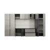 Nova - Series Garage Cabinet Set A With Soft Closing Doors - Metallic Gray - Image 7
