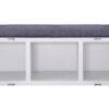 Cargo - Bench With Storage - Gray / White - Image 3