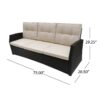 St Marta - 3 Seater - Dark Brown - Image 3