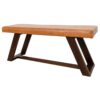 Marley - Genuine Leather Bench - Amber - Image 10