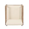 Outdoor Acacia Wood Patio Club Chair, Wood Patio Furniture, Waterproof Thick Cushion Deep Seating For Porch - Brown Wash / Beige - Image 11