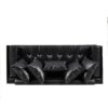 Contemporary Oversized Loveseat Upholstery And Accent Pillows - Black - Image 9
