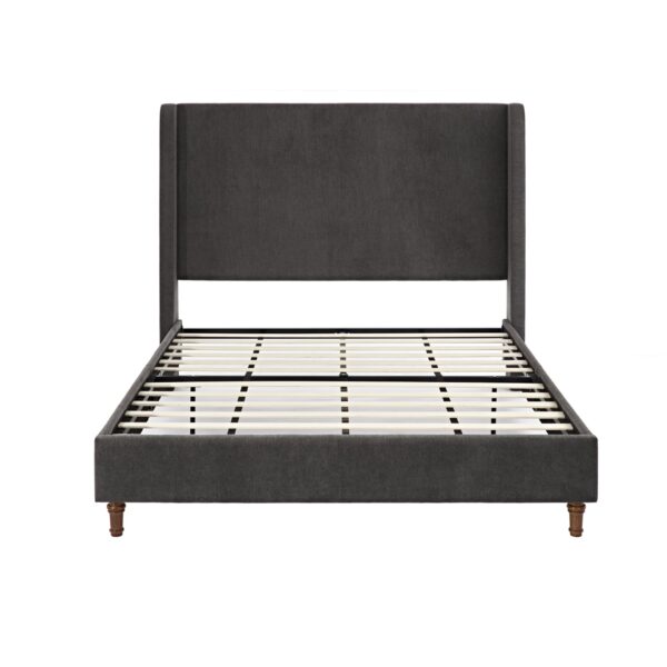 Harper - Tall Headboard Upholstered Bed With High Headboard - Gray