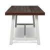 Equilibrium - Outdoor Dining Table With Slat Top - Dark Brown - Image 4
