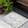 Macau - Non - Slip Accent Rug, Elegant - White / Gray - Image 5
