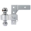 Alu - Adjustable Trailer Drop Hitch With 2" Receiver, 6" Adjustable - Silver - Image 7
