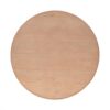 Modern Minimalist Round Coffee Table With Shelf Storage - Natural - Image 4
