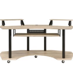 Eleazar - Music Recording Studio Desk Wood - Oak