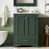 Bathroom Vanity With Ceramic Sink Combo, Modern Freestanding Storage Cabinet With Silver Handles, Soft Closing Doors - Green - Image 24