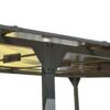 Outdoor Wall Mounted Gazebo With Sloped Roof Design, Uv Protection, And Durable Iron Frame - Gray - Image 20