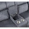 Alicia - Console Reclining Loveseat - Gray Black - Image 6