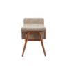 Accent Bench With Button Tufted Seat - Tan - Image 5