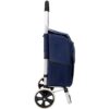 Foldable Shopping Trolley With Wheels And Waterproof Bag - Blue - Image 4