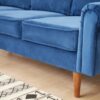 Plush Comfort Sofa - Space Blue - Image 6