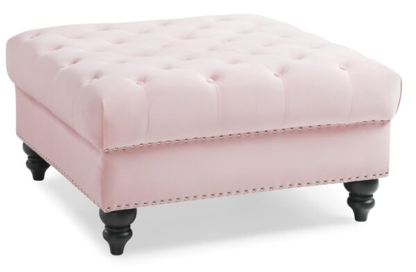 Charming Traditional Ottoman - Pink