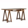 Sawhorse - Desk - Medium Saddle Brown - Image 2