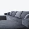 Modern 6 Piece Modular U Shaped Sectional Sofa With Chaise Lounge And Soft Corduroy Upholstery - Gray - Image 19