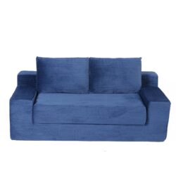 Loveseat Sofa, Comfortable Deep Seat Sofa Bed, Small Couch For Living Room - Dark Blue