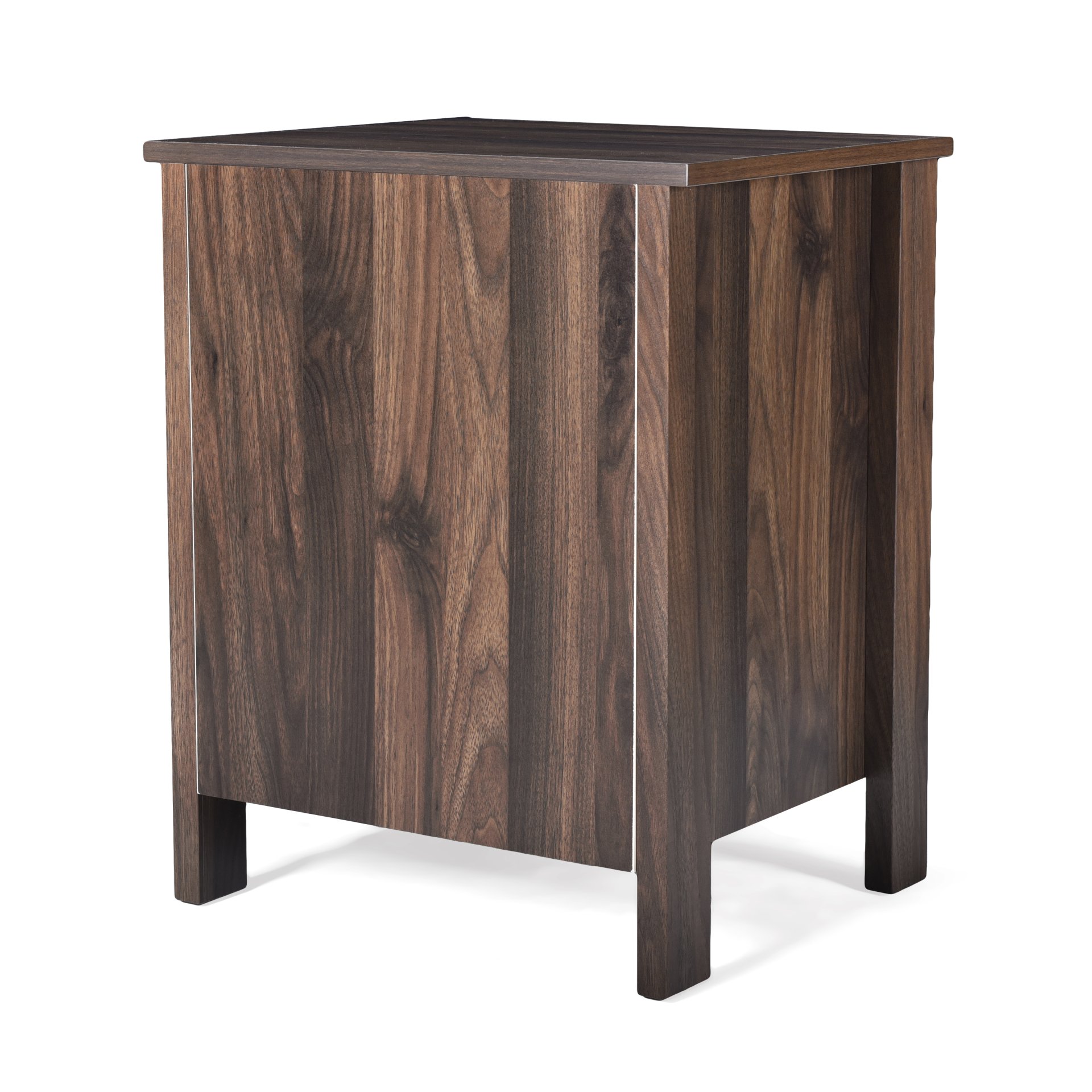 Titeca - Contemporary Wood 2 Drawer Nightstand - Brown - Image 8