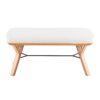 Folia - Mid-Century Modern Bench - Natural / Cream - Image 4