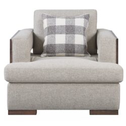 Niamey - Chair With 1 Toss Pillow - Walnut