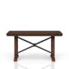 Casual Counter Height Double Pedestal Dining Table - Brown - Image 3